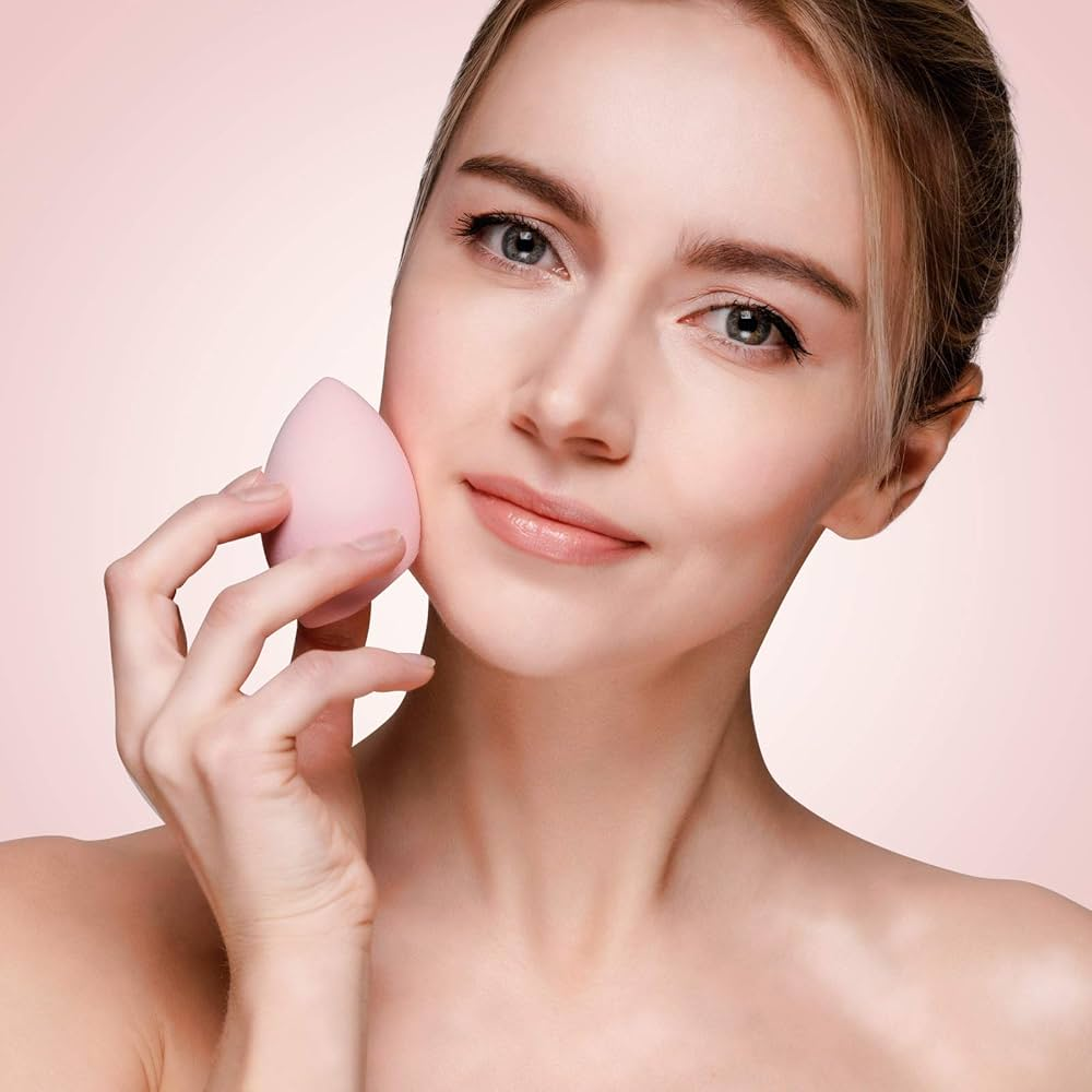 12Pcs Makeup Blenders with Hair & Wrist Band Set