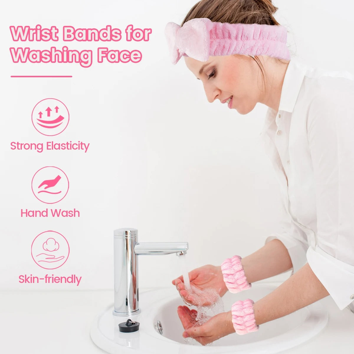 12Pcs Makeup Blenders with Hair & Wrist Band Set